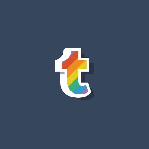 tumblr logo rainbow